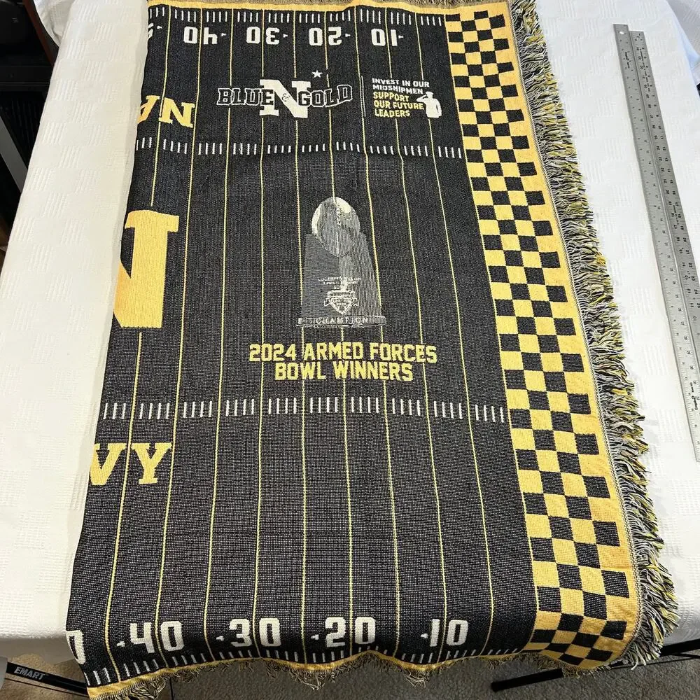 Navy Midshipmen 2025 Achievement Blanket 50